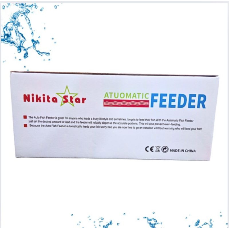 NIKITA STAR NS 8432 AUTO FEEDER DISPENSER PEMBERI MAKAN IKAN OTOMATIS FOOD TIMER AQUARIUM