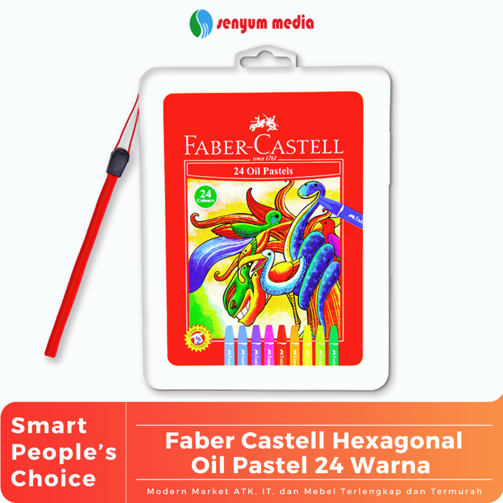 

Faber Castell Hexagonal Oil Pastel 24 Warna (1 Pcs) (S:PCS)