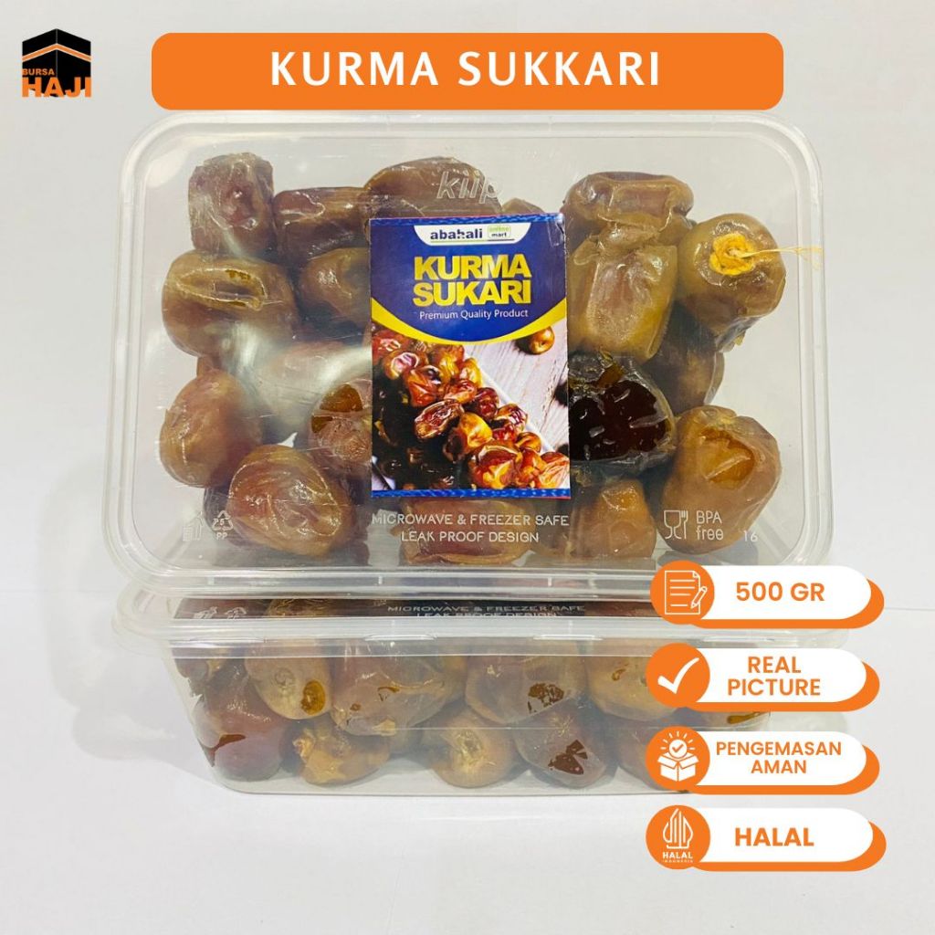 

Kurma Sukari 500gr Al Qassim Kurma Sukkari Premium untuk Suplemen Kesehatan Oleh Oleh Haji dan Umroh - KURMA SUKKARI 500GR