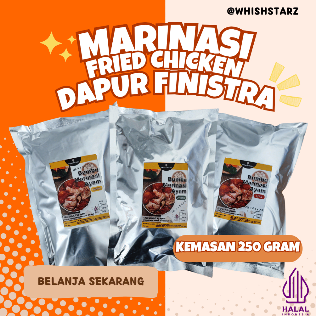 

Marinasi Fried Chicken Dapur Finistra 250 gr