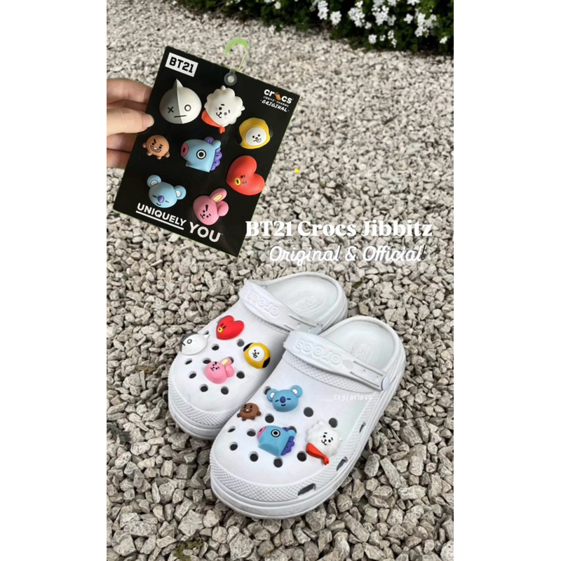 BT21 Crocs Jibbitz Original Official from Singapore BTS 1 set