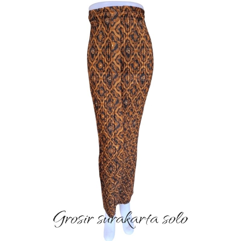 Rok Plisket Batik Wiru Motif Sido Luhur/Rok Wiru Plisket Batik