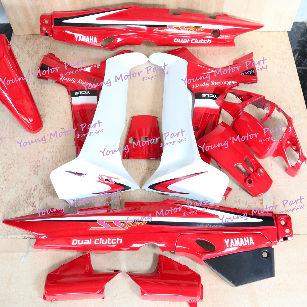 Cover Bodi Full Set Body Fizr Fiz R SS Two Merah