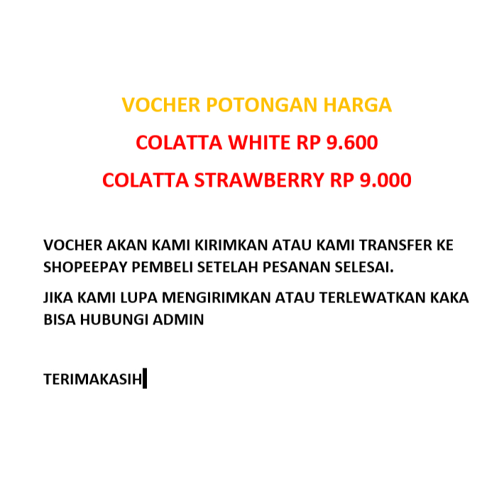 

Colatta Compound 250gr FREE VOCHER