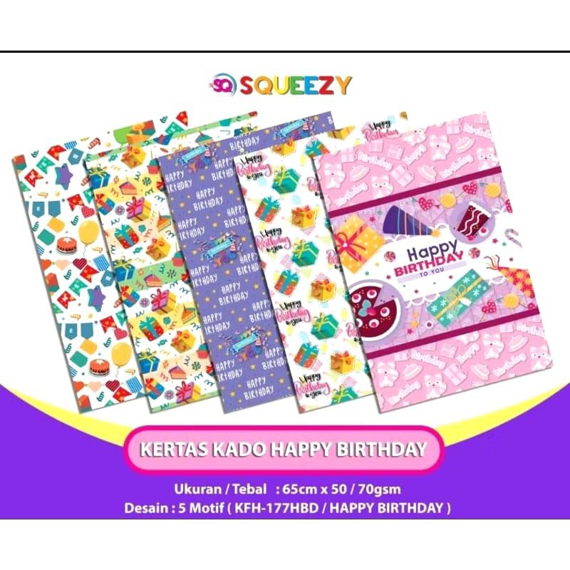 

(5PCS ) KERTAS KADO LUCU KERTAS HADIAH