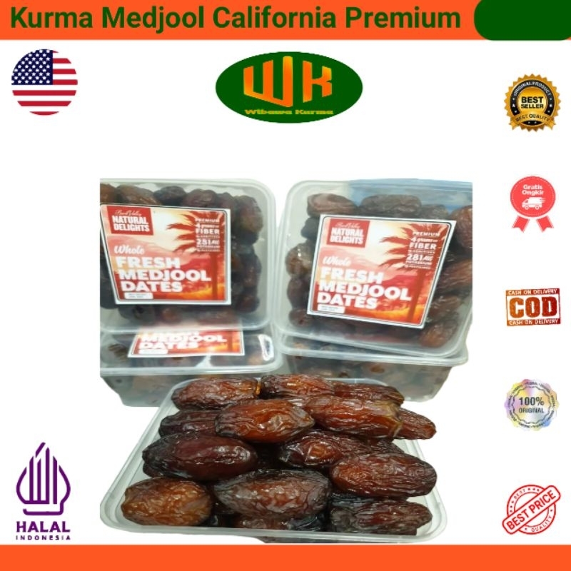 

Kurma Medjool California Premium 1 Kg
