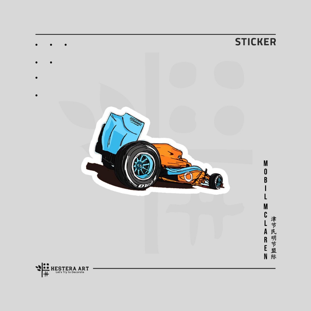 

Stiker F1 Sticker Vinyl Doff Laminasi | Sticker Mobil McLaren