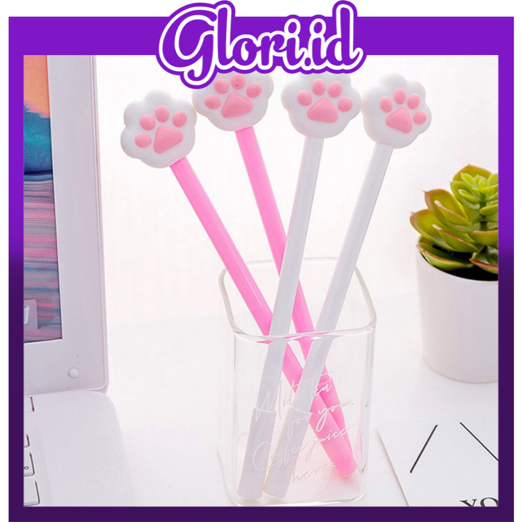 

GLORI.ID Pulpen Cat Paw Pena Glitter Piggie Paw Magic S030