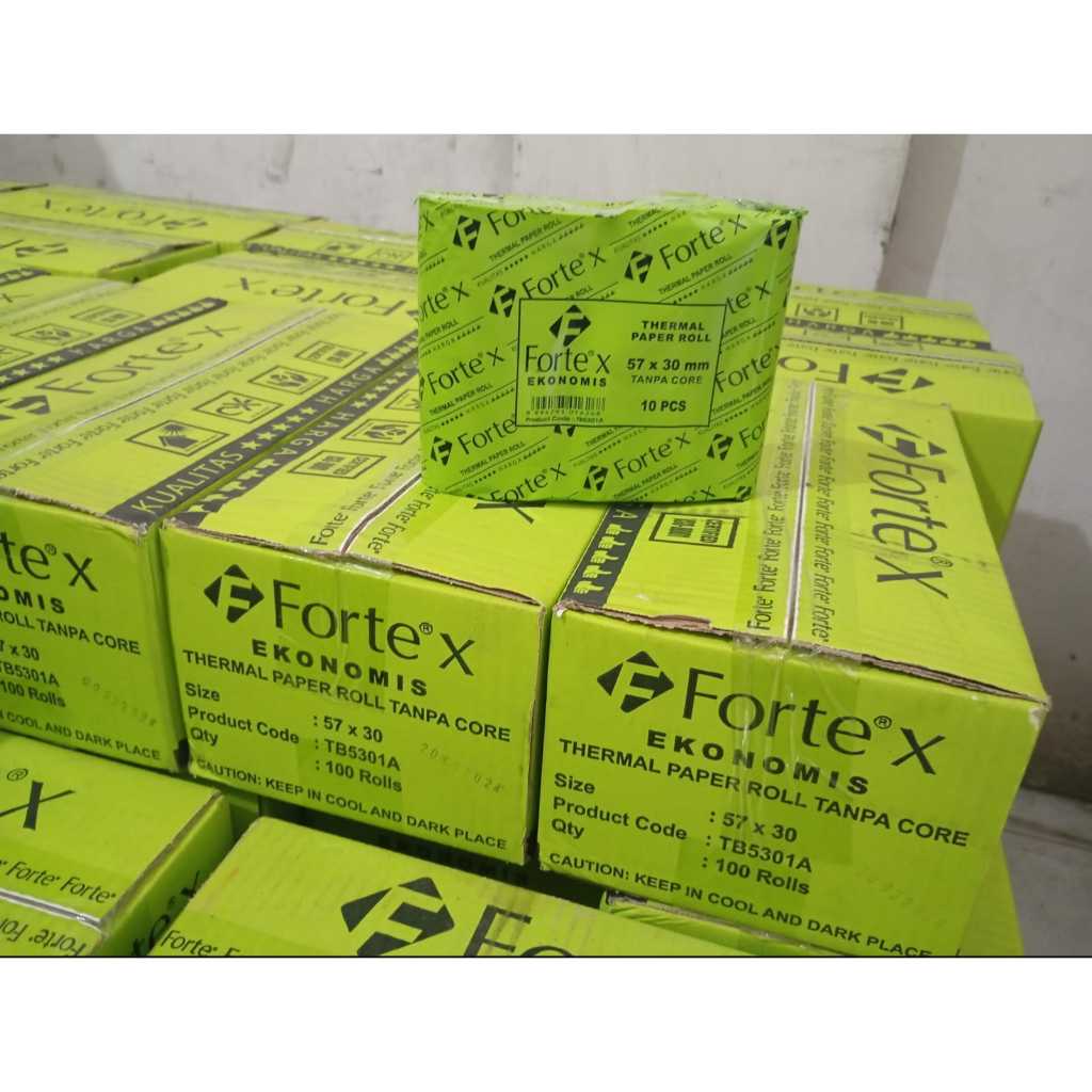 

Kertas Thermal Struk Kasir FORTE 57x30 (10ROLL)