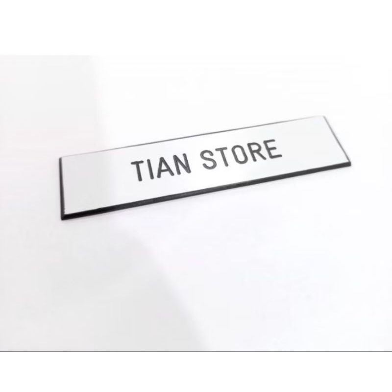 

papan nama grafir l papan nama grafir pdh putih l papan nama non fiber