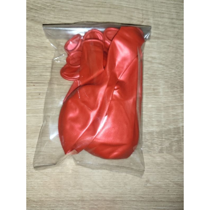 balon warna merah isi 10