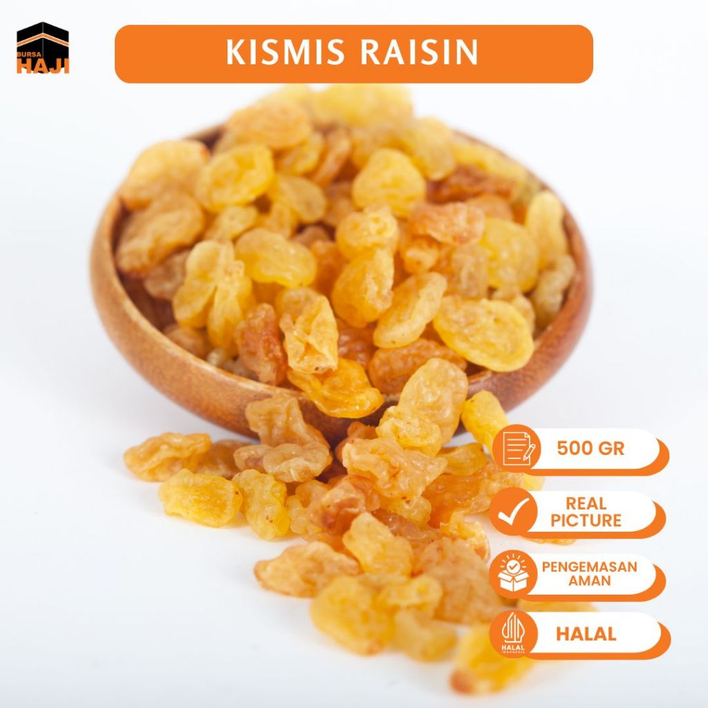 

Kismis Simin Manis 500 gram Kismis Arab Kemasan Pouch Cemilan Enak dan Murah Oleh Oleh Haji dan Umroh - KISMIS SIMIN 500GR