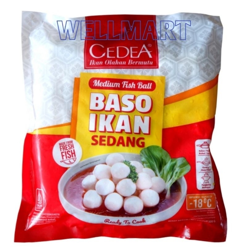

Cedea Baso Ikan Sedang 500gr Medium Fish Ball Bakso Ikan