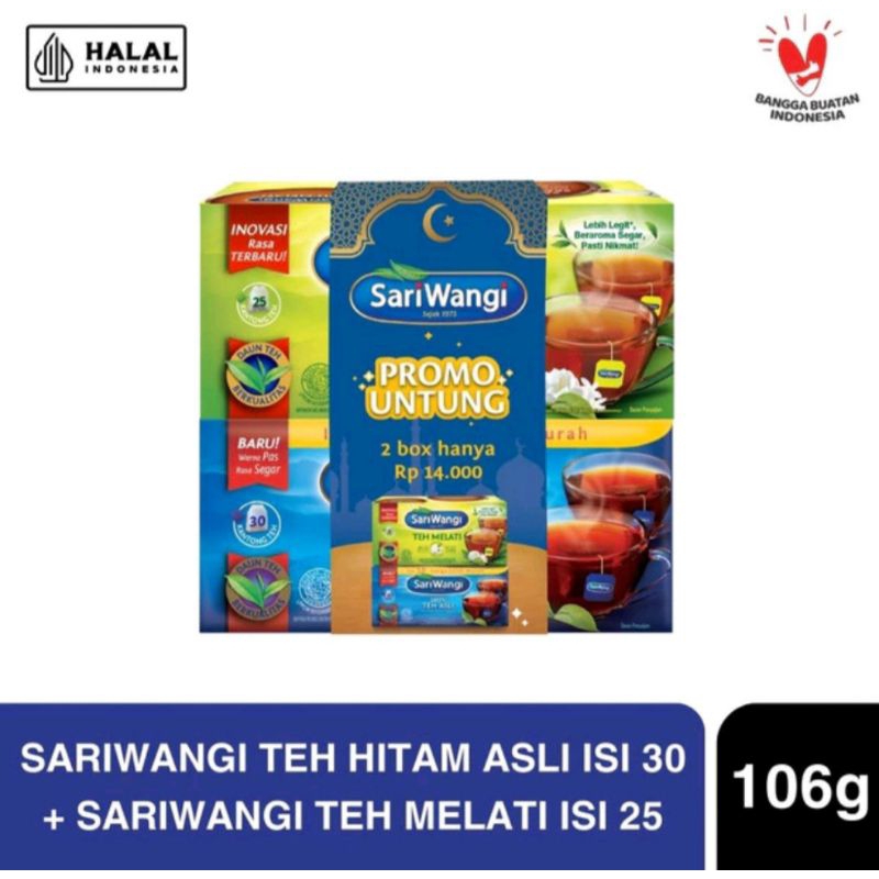 

Teh Sariwangi + Melati [Value Pack] - Teh Sariwangi - Teh Asli