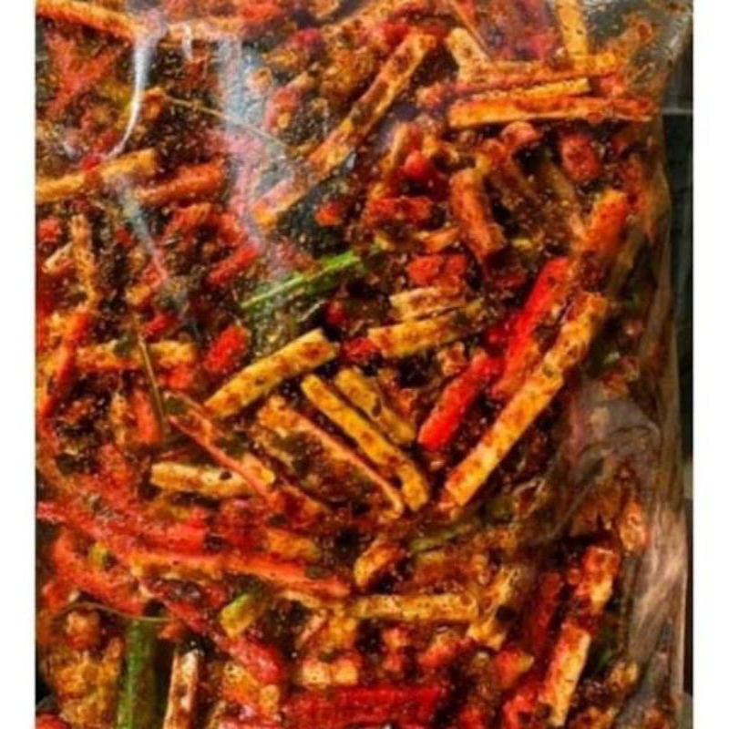 

kerupuk beton/jaat extra pedas daun jeruk isi 500 gr