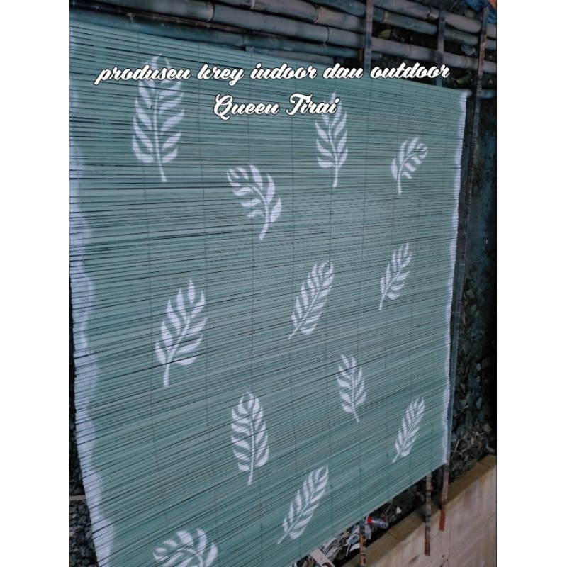 krey bambu motif ukuran 200x180