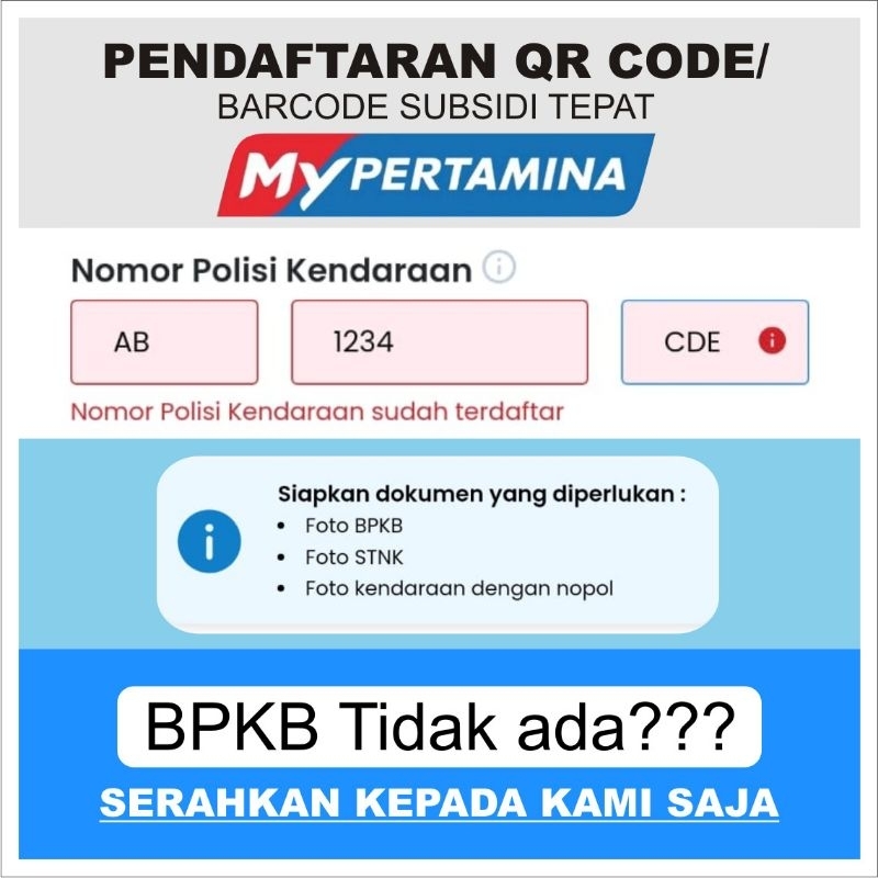 QR CODE / BARCODE SOLAR / PERTALITE PERTAMINA SUBSIDI TEPAT