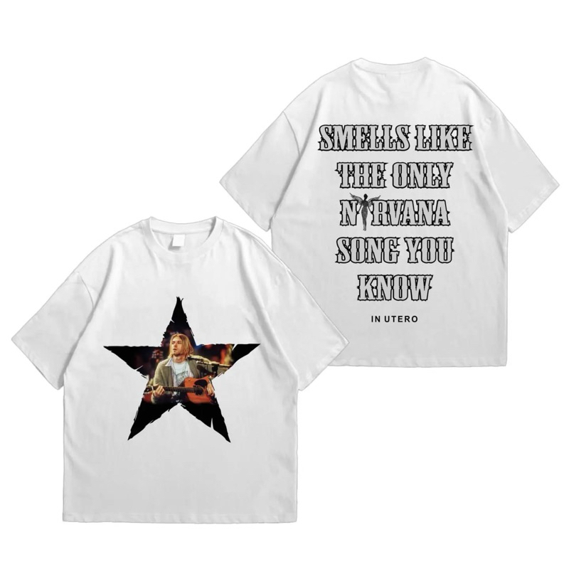 kaos band vintage NIRVANA