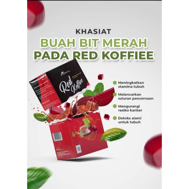 

Kopi Merah Original Red koffiee Armina Daily 1box isi 10 sachett