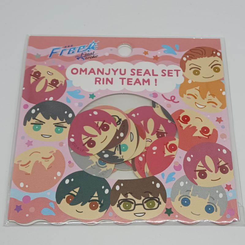 Omanjuu Sticker Free Rin Team (set per chara)