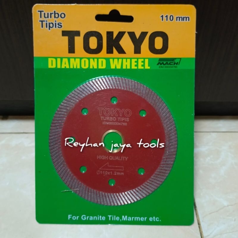Mata gerinda potong granit marmer kramik 4 inch TOKYO TURBO Super tipis