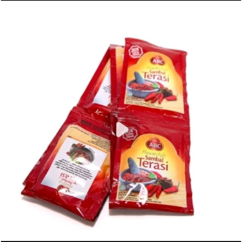 

sambel terasi abc,satu renceng 10sch(ketengan 1500)