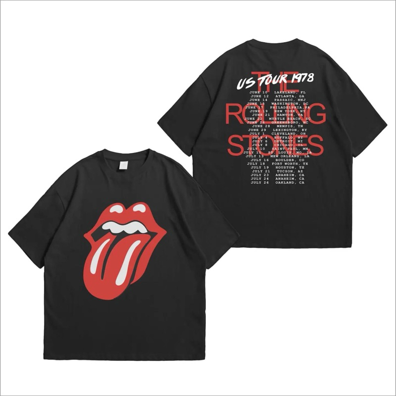 kaos band vintage ROLLING STONES