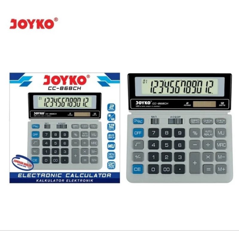 

MURAHMERIAH JOYKO CC868CH Check Correct Kalkulator Bisa Cek Ulang spt SDC868L