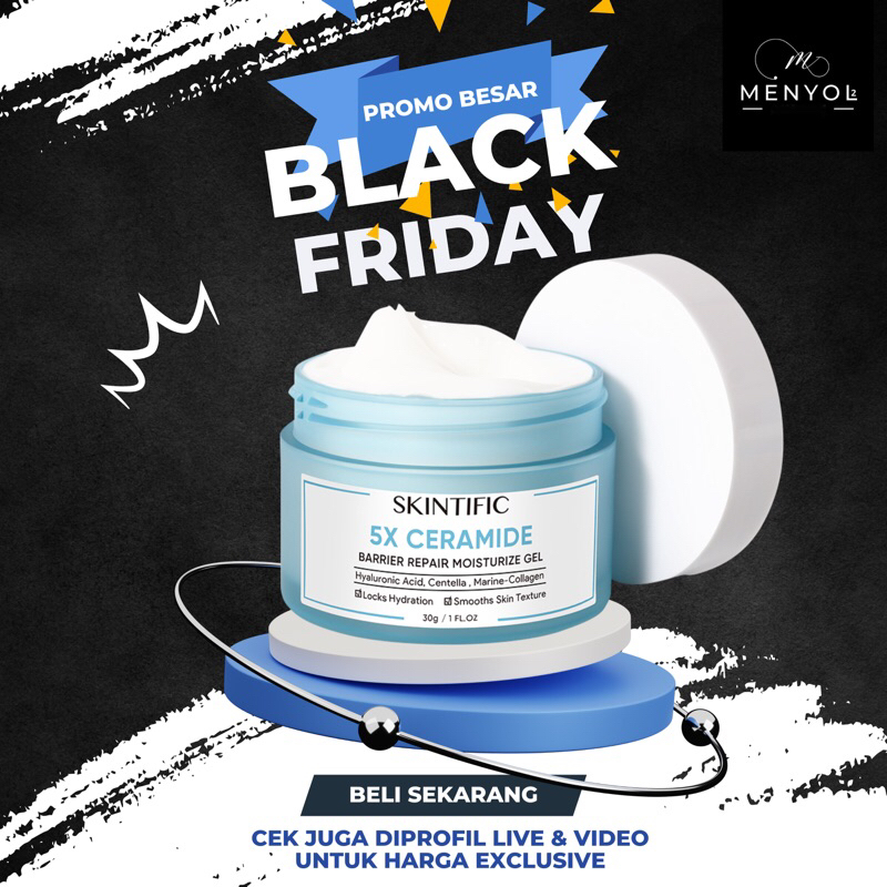 Menyoll Official | 【HOT】SKINTIFIC 5X Ceramide Barrier Repair Moisture Gel 30g Kulit Sensitif Skintif