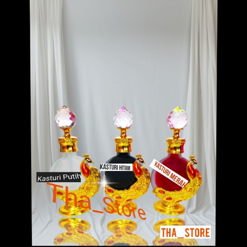 perfum kasturi merah, kasturi putih, dan kasturi hitam original tanpa campuran (1paket)