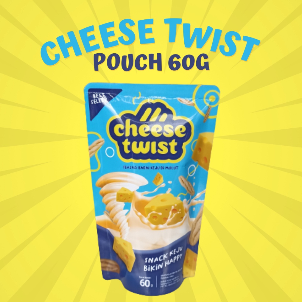 

DIJAMIN MURAH Cheese Twist Cheese Stick Keju Premium Stik Keju Twist 6 Gram