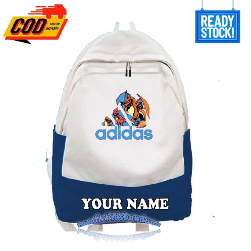 tas ransel anak sekolah SD adidas  ransel anak gambar pokemon terbaru free name 09 Fashion