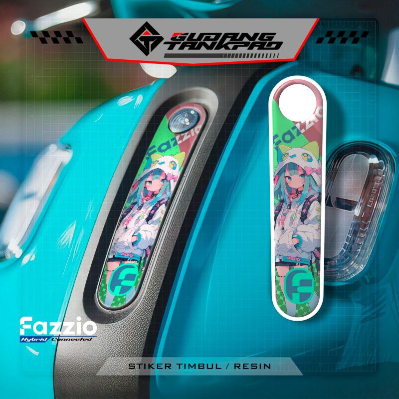 STIKER TIMBUL PANEL FAZZIO / STIKER SPIDOMETER FAZZIO / LIS FAZZIO / VARIASI FAZZIO