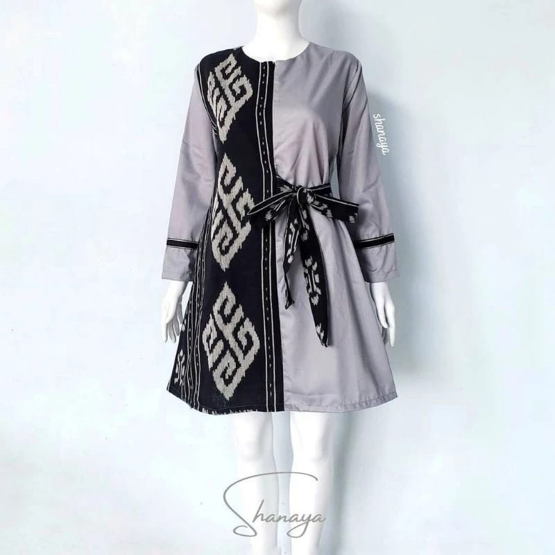 TUNIK TENUN TROSO - BLOUSE TENUN ATASAN WANITA BAJU TENUN TRADISIONAL