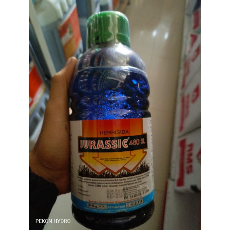 JURASSIC 480 SL 1 LITER PEMBASMI GULMA RUMPUT SISTEMIK AKAR IPA GLIFOSAT HERBISIDA jurasik jurasic