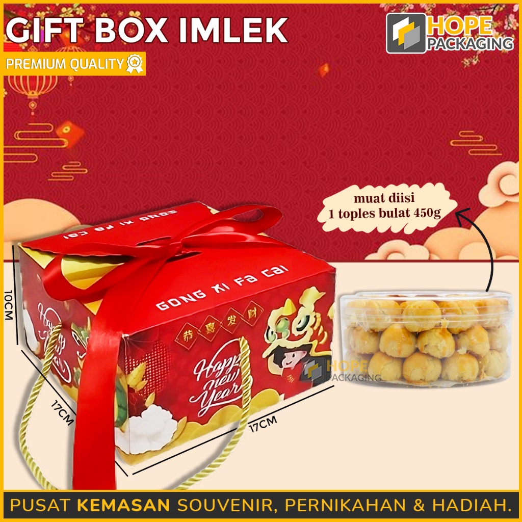 

MEGA Kotak Gift Box Hampers Imlek Pita Size 2x2x13 cm Hampers Imlek Kotak Cny Kotak Kue Toples Edisi Imlek Box Kado Gift Box Souvenir Chinese New Year Kotak Kue Hadiah Imlek