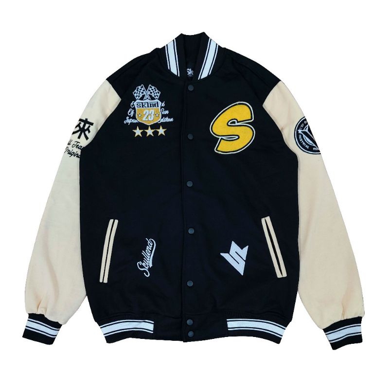Jaket Varsity Varsity Jacket Baseball Pria Wanita Original