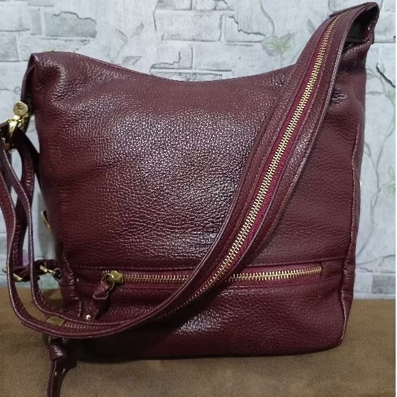 TAS RANSEL PAPILLON BISA HOBO PRELOVED MARUN MULUS BANGET