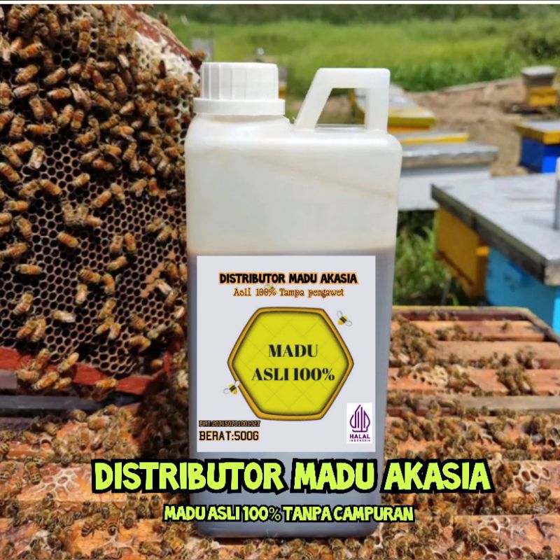 

Madu Asli 100% - Murni Nektar Multiflora 1 KG - Pure Raw Honey