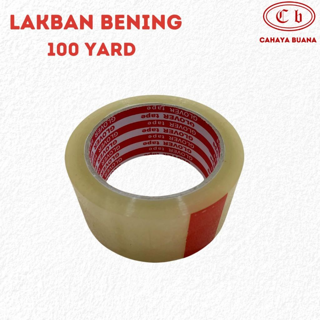 

GLOVER TAPE - Lakban 45 mm x 100 YARD / Lakban Bening