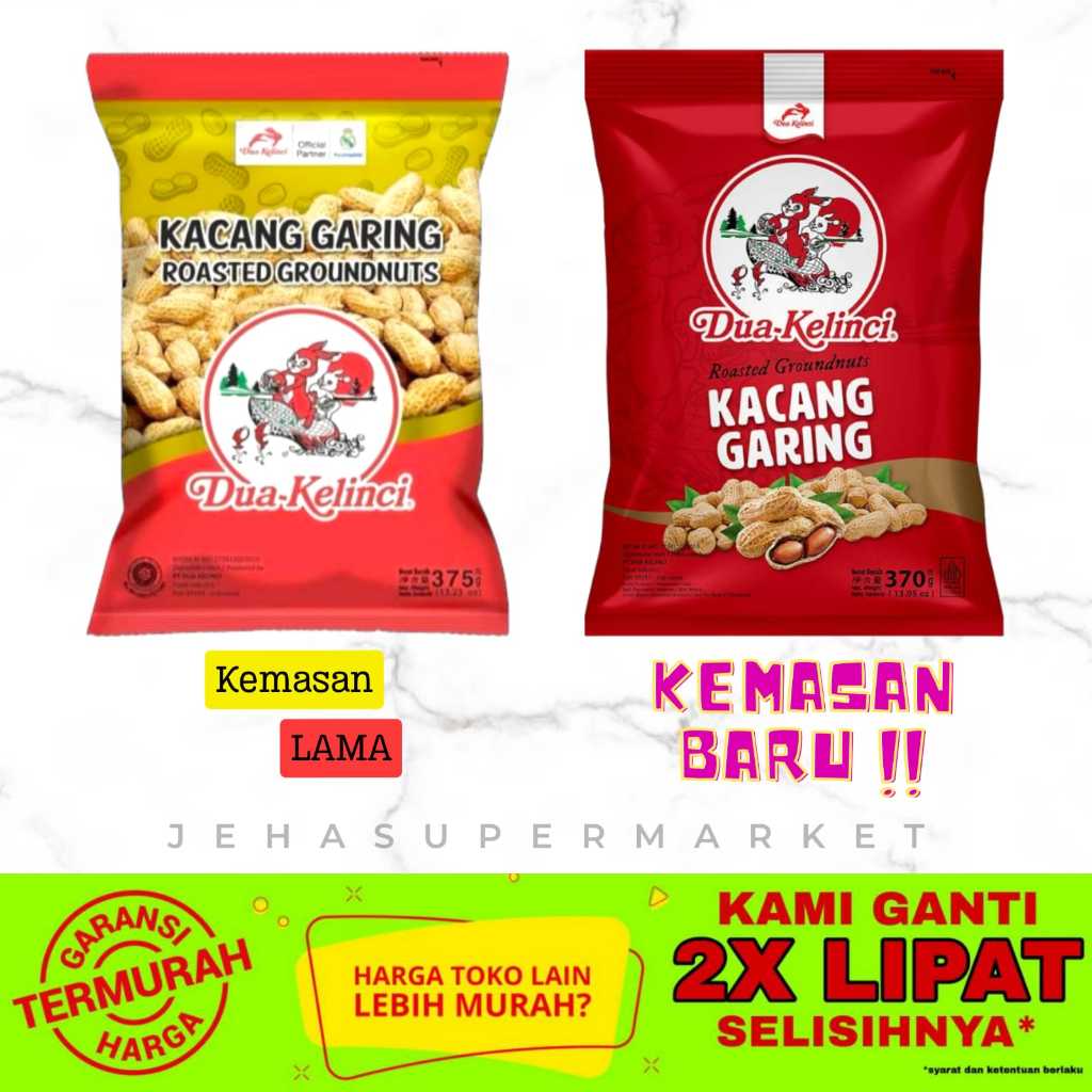 

⭐ KACANG ⭐ Dua Kelinci / 2 Kelinci 370gr - Kacang Kulit / Kacang Garing