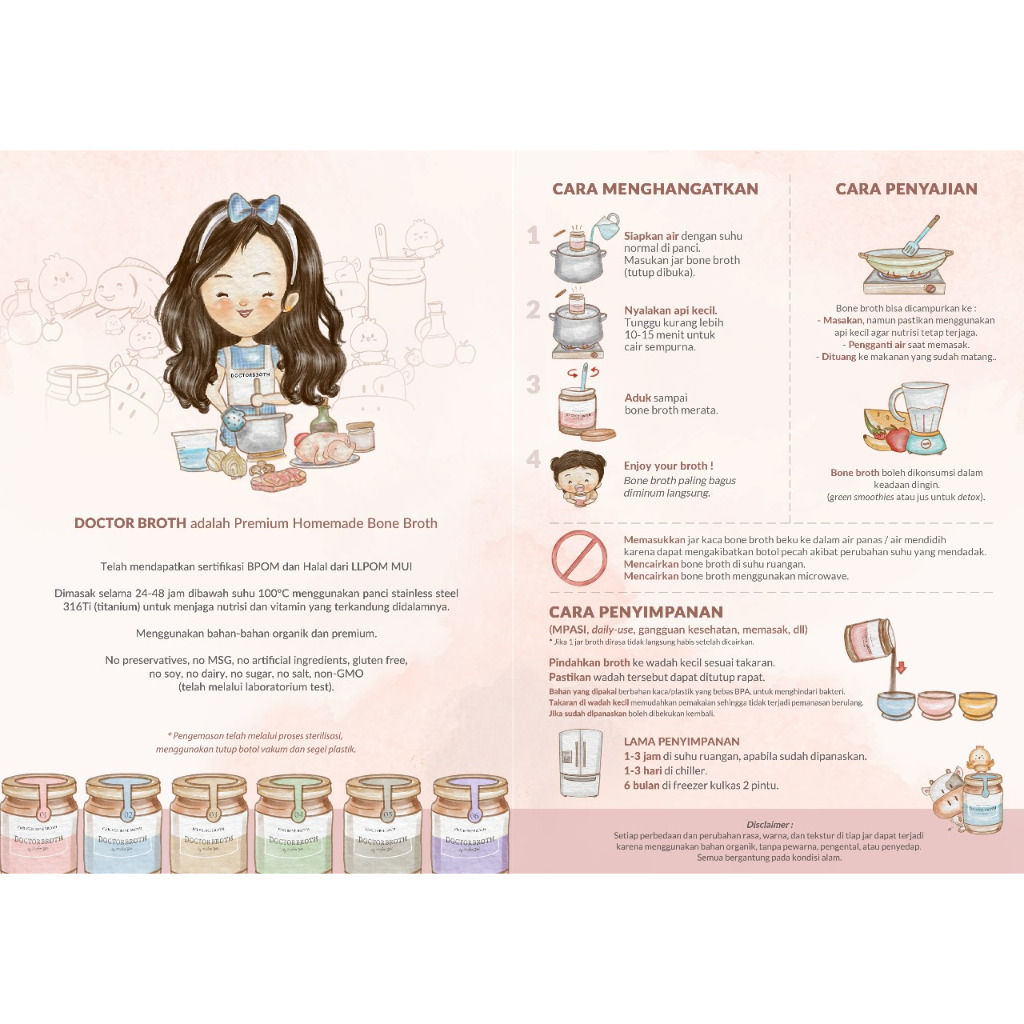 

Chicken Bone Broth Premium (Kental) - Kaldu Tulang Doctor Broth - Kaldu Tulang Ayam (Kental)