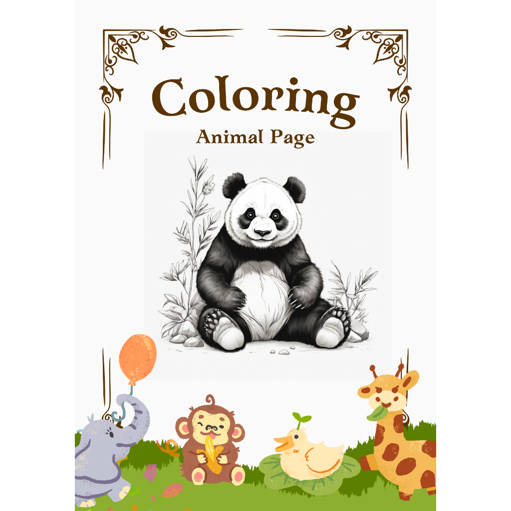 

10 Lembar Coloring Pages Hewan - Buku Mewarnai Digital untuk Anak - Gambar Hewan Lucu dan Menggemaskan