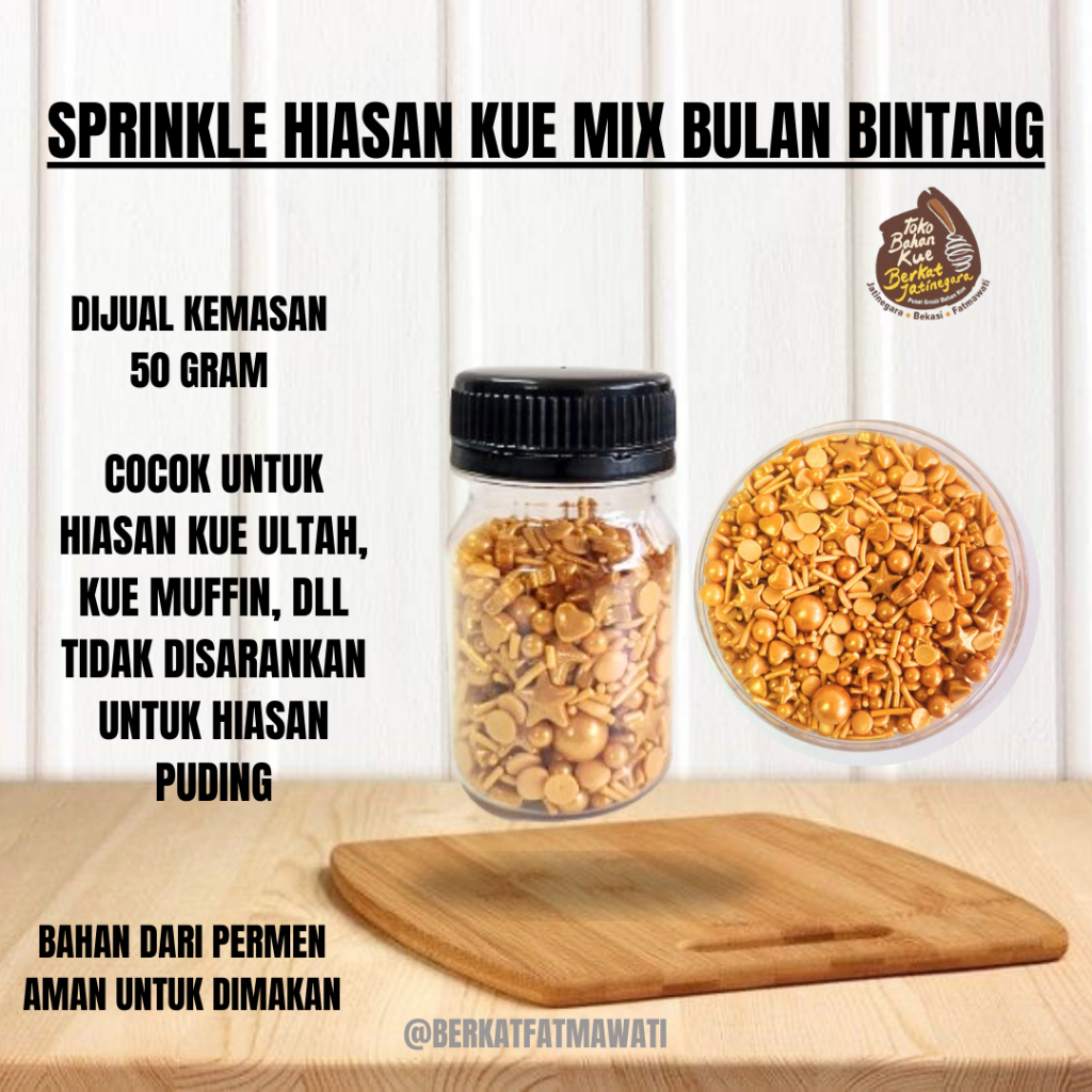 

SPRINKLE MUTIARA MIX PEAR / MUTIARA HIASAN KUE 50 GR / SPRINKLE HIASAN KUE