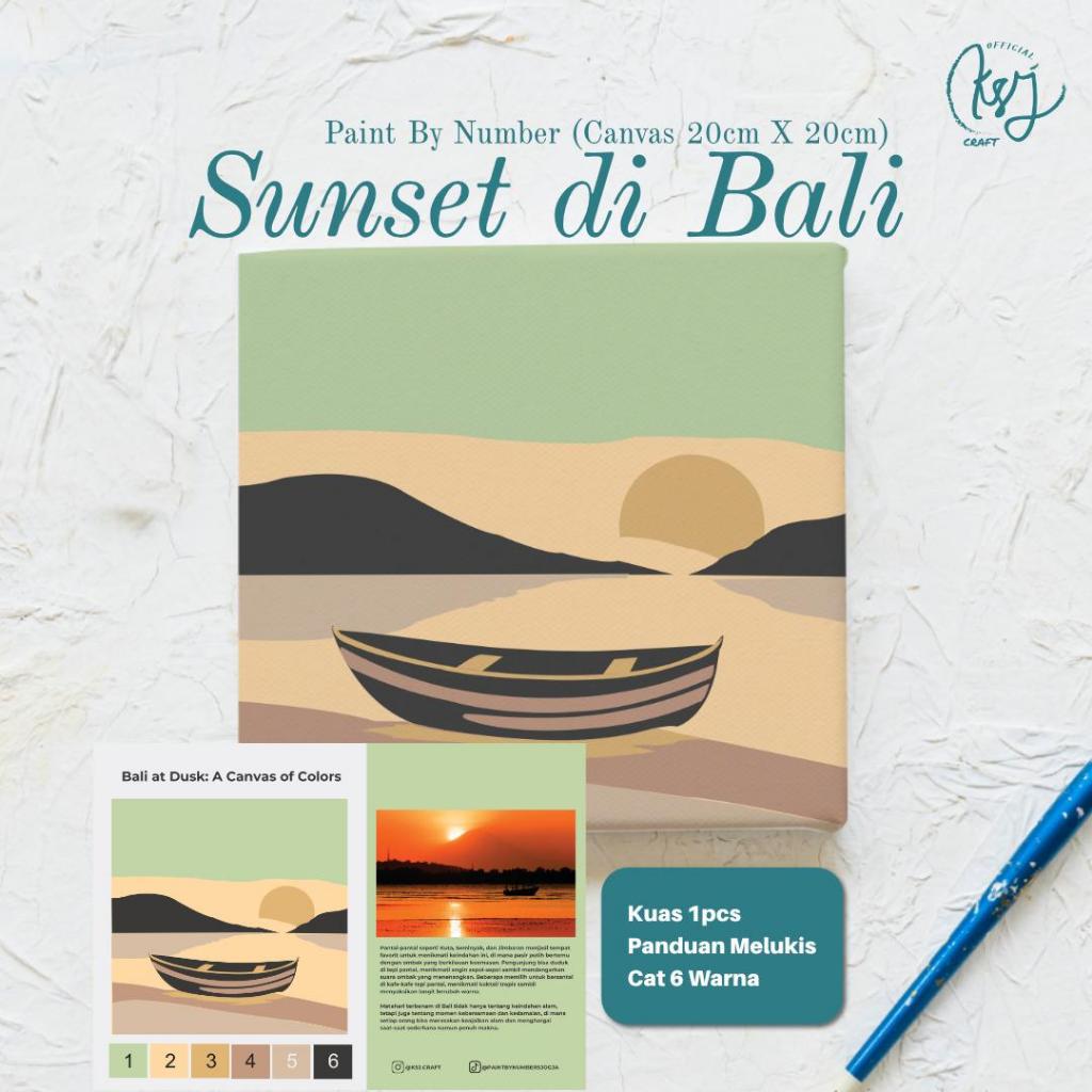 

Paint by Number KIT - Bali Series 20x20cm | Sunset di Bali