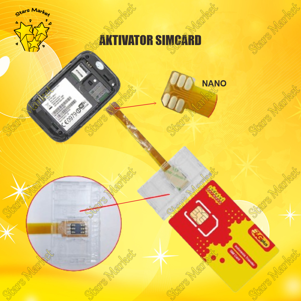[ST-AC] Aktivator Nano Simcard WIHUA Activator Flexibel Simcard Kartu Chip Modem Aktivator Flexible 