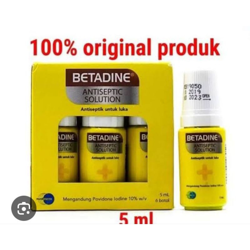 

OBAT LUKA BETADINE ANTISEPTIC SOLUTION 5ML