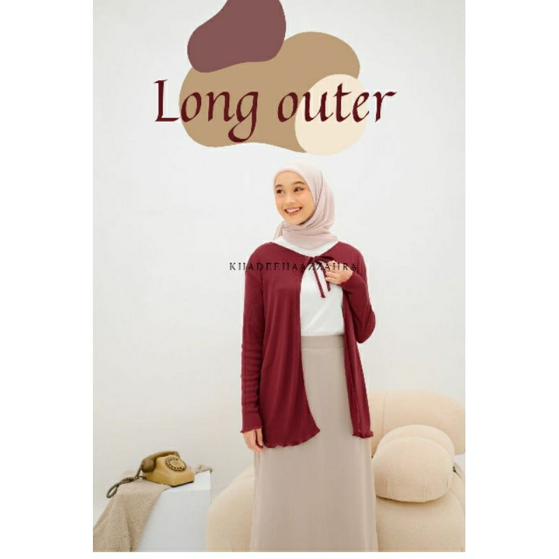 LONG CARDIGAN//LONG OUTER//SWEATER PANJANG TALI DADA