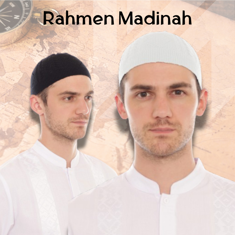 Peci Songkok Kopyah Kopiah Rajut Putih Polos Dewasa Madinah Series