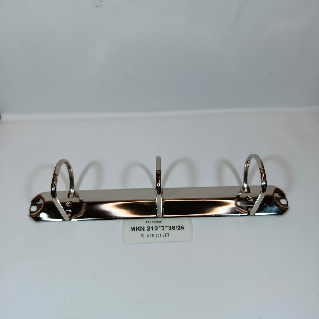 

MEKANIK BINDER 210mm 3 RING @1 PCS, BINDER MEKANIK PANJANG 210mm ,3 RING, DIAMETER RING 20mm 25mm 38mm 50mm, PENJUALAN PER 1 PCS